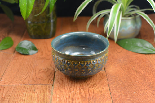 Dark Blue & Green Dip Bowl