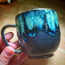 Load image into Gallery viewer, Green on Black Matte Mug