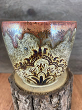 Load image into Gallery viewer, Small Two Side Mandala Carved Planter