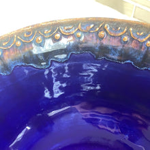 Load image into Gallery viewer, Cobalt Lace large serving bowl