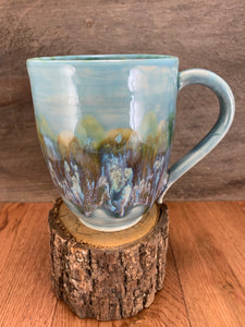 Aqua/Grey Tall Mug