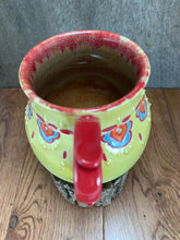 Load image into Gallery viewer, Bright Mug with Fancy Red Handle