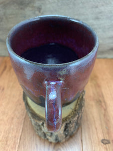 Plum over Black Matte Mug