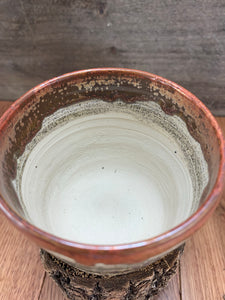 Small Two Side Mandala Carved Planter