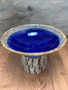 Cobalt Blue Wide Shallow Bowl