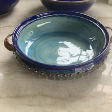 Load image into Gallery viewer, Cobalt Lace covered casserole