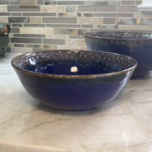 Load image into Gallery viewer, Cobalt Lace medium serving bowl