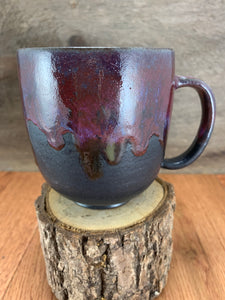 Plum over Black Matte Mug