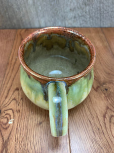 Copper Moss Large Handle Mug