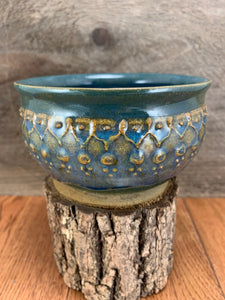 Dark Blue & Green Dip Bowl