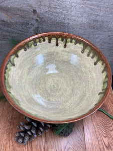 Large Serving Bowl Copper Moss