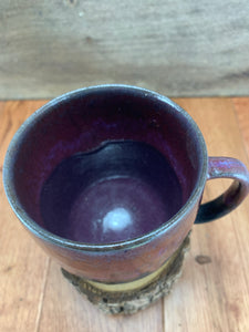 Plum over Black Matte Mug