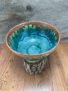 Med. Deep Copper Garden Bowl