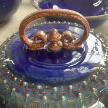 Load image into Gallery viewer, Cobalt Lace covered casserole