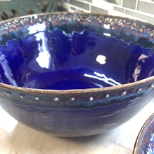 Load image into Gallery viewer, Cobalt Lace large serving bowl